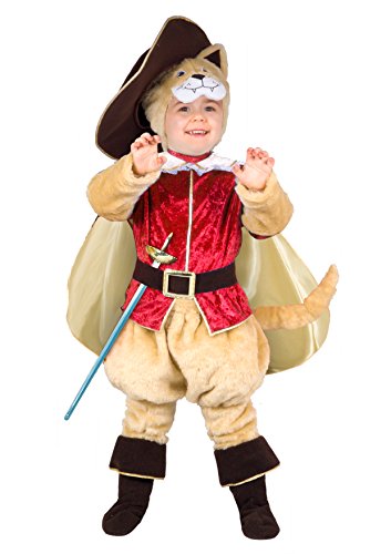 Ciao Puss in Boots Kostüm Verkleidung plush Junge (Größe 3-4 Jahre), red von Ciao