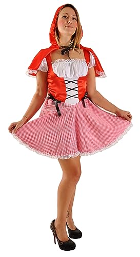 Ciao Rotkäppchen Little Red Riding Hood Kostüm Verkleidung Damen Mädchen Erwachsene (Einheitsgröße) von Ciao