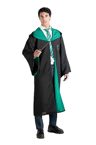 Ciao- Slytherin Cloak Cape Tunic Deluxe official Harry Potter (One size adult) with embroidered emblem and tie von Ciao