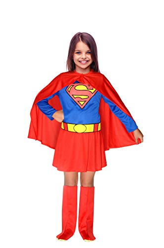Ciao- Supergirl costume disguise fancy dress girl official DC Comics (Size 10-12 years), Blue, Red von Ciao