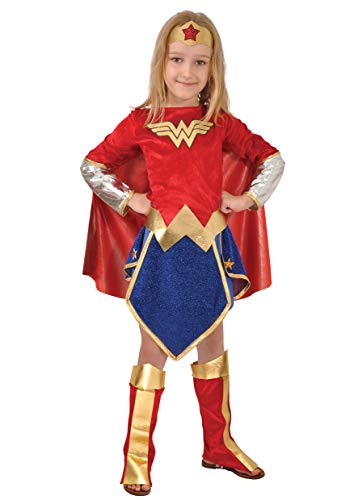 Ciao Wonder Woman costume disguise girl official DC Comics (Size 5-7 years), Red, Blue von Ciao
