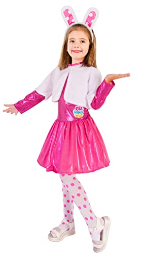 Ciao- Cry Baby Coney costume disguise girl official Cry Babies Magic Tears (Size 5-7 years), White, Pink von Ciao