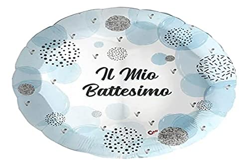 Di&Gi Folienballon Mylar 18 Zoll 45 cm - Meine Taufe blau von Ciao