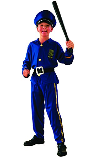 Fiori Paolo 61208 - Polizist Kostüm Kind (7-9 Jahre), Blau von Ciao