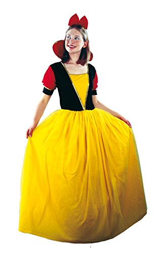 Ciao 62039 Biancaneve Schneewittchen, Damen-Kostüm für Erwachsene, Einfarbig, gelb, Donna (Taglia 40-42) von Ciao