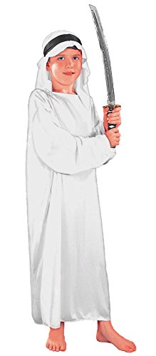 Fiori Paolo - arabischer Scheich, Kostüm für Kinder L (7-9 anni) Bianco von Ciao