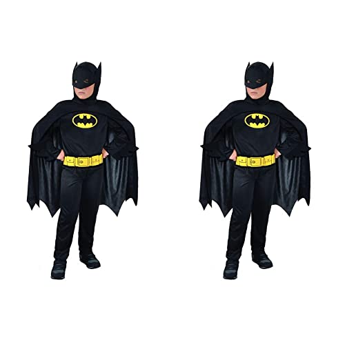 Hallo- Batman Dark Ritter Kostüm Original DC Comics (Größe 3-4 Jahre), Farbe, 11670.3-4 & Hallo- Batman Dark Knight Kostüm Original DC Comics (Größe 8-10 Jahre), Farbe, 11670.8-10 von Ciao