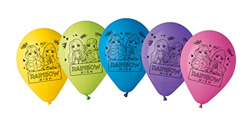 Rainbow High Latex Luftballons bedruckt 10 Stück von Ciao