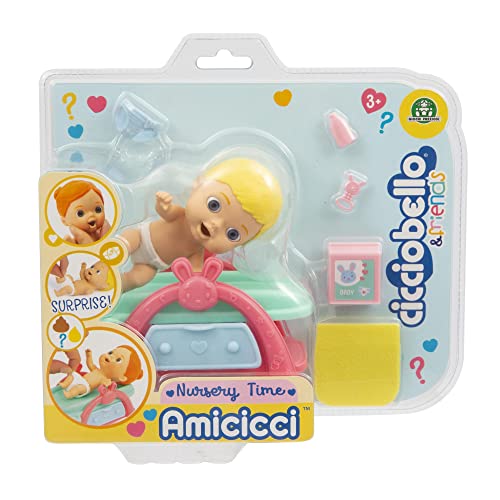 Cicciobello - Amicicci Nursery Time, Playset Nursery für den Wechsel des Babys, für Mädchen ab 3 Jahren, CC014100, wertvolle Spiele von Cicciobello