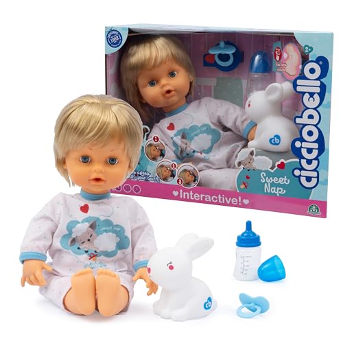 Cicciobello Sweet Nap Interaktive Puppe mit Kuscheln, 42 cm hoch, inklusive Schnuller und Lampe in Hasenform, für Kinder ab 2 Jahren Cicciobello Sweet Nap Interaktive Puppe mit Kuscheln, 42 cm hoch, inklusive Schnuller und Lampe in Hasenform, für Kinder ab 2 Jahren von Cicciobello