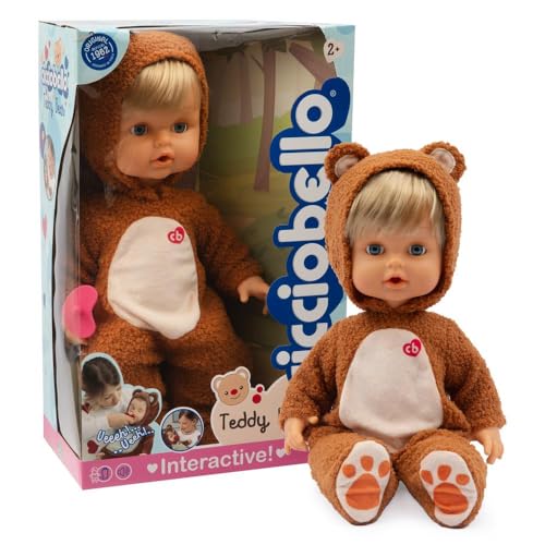 Cicciobello Teddy Bear – Puppe 42 cm hoch, interaktiv, trägt Strampler und weint wirklich, inklusive Schnuller, für Kinder ab 2 Jahren Cicciobello Teddy Bear – Puppe 42 cm hoch, interaktiv, trägt Strampler und weint wirklich, inklusive Schnuller, für Kinder ab 2 Jahren von Cicciobello