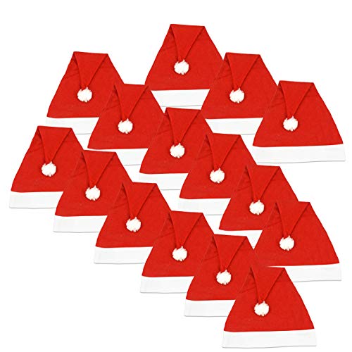 Ciffre 15 Stück im Set Weihnachtsmütze Nikolausmütze Winter Mütze Mützen Nikolaus Santa Rot M1 Ciffre 15 Stück im Set Weihnachtsmütze Nikolausmütze Winter Mütze Mützen Nikolaus Santa Rot M1 von Ciffre