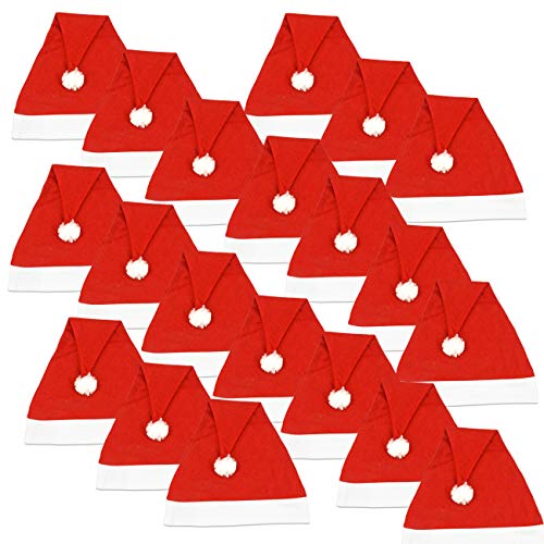 Ciffre 20 Stück im Set Weihnachtsmütze Nikolausmütze Winter Mütze Mützen Nikolaus Santa Rot M1 Ciffre 20 Stück im Set Weihnachtsmütze Nikolausmütze Winter Mütze Mützen Nikolaus Santa Rot M1 von Ciffre