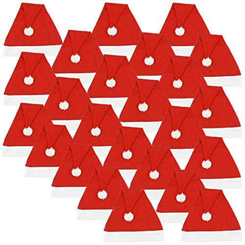 Ciffre 24 Stück im Set Weihnachtsmütze Nikolausmütze Winter Mütze Mützen Nikolaus Santa Rot Ciffre 24 Stück im Set Weihnachtsmütze Nikolausmütze Winter Mütze Mützen Nikolaus Santa Rot von Ciffre