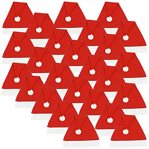 Ciffre 25 Stück im Set Weihnachtsmütze Nikolausmütze Winter Mütze Mützen Nikolaus Santa Rot M1 Ciffre 25 Stück im Set Weihnachtsmütze Nikolausmütze Winter Mütze Mützen Nikolaus Santa Rot M1 von Ciffre
