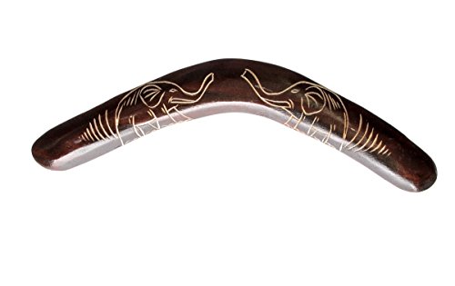 Ciffre 40cm Bumerang Bummerang Boomerang Deko Elefant Fair Trade Geschnitzt Afrika von Ciffre