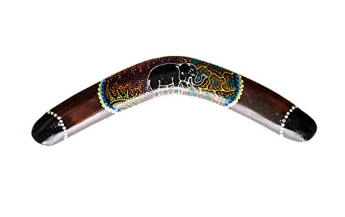 Ciffre 40cm Bumerang Bummerang Boomerang Deko Fair Trade Handbemalt Elefant Afrika Art von Ciffre
