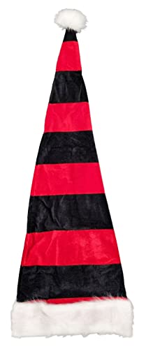Ciffre Große XL 90cm Lange Weihnachtsmütze Nikolausmütze Rot Schwarz Santa Mütze Nikolaus A2 Ciffre Große XL 90cm Lange Weihnachtsmütze Nikolausmütze Rot Schwarz Santa Mütze Nikolaus A2 von Ciffre