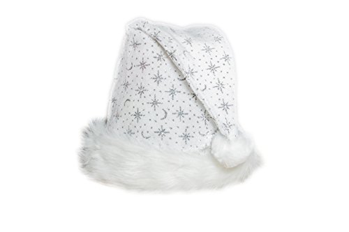 Ciffre Weihnachtsmütze Nikolausmütze Weiß Plüsch mit Glitzer Staub Dicker Fellrand Mütze X25 Ciffre Weihnachtsmütze Nikolausmütze Weiß Plüsch mit Glitzer Staub Dicker Fellrand Mütze X25 von Ciffre