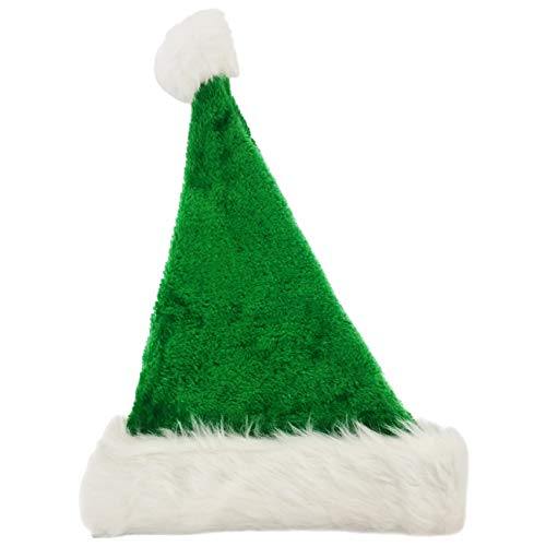 Ciffre WEIHNACHTSMÜTZE NIKOLAUSMÜTZE PLÜSCH DICKER FELLRAND für alle KOPFGRÖßEN Erwachsene und Kinder von Ciffre
