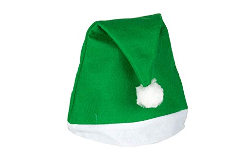 Weihnachtsmütze Nikolausmütze Grün Uni Schlicht einfach Mütze X60 von Ciffre