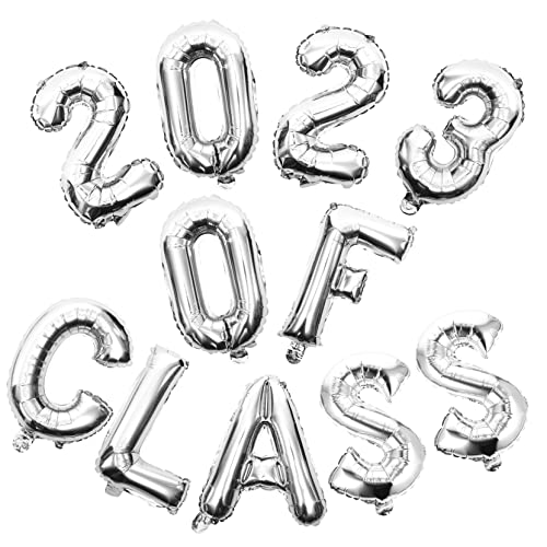 Ciieeo 1 Satz 2023 Ballonanzug Aluminium Luftballons Grad Luftballons Herzlichen Glückwunsch Goldene Luftballons 2023 Dekorativer Luftballon 2023 Abschlussballons Ballon 2023 Ö Silber Ciieeo 1 Satz 2023 Ballonanzug Aluminium Luftballons Grad Luftballons Herzlichen Glückwunsch Goldene Luftballons 2023 Dekorativer Luftballon 2023 Abschlussballons Ballon 2023 Ö Silber von Ciieeo