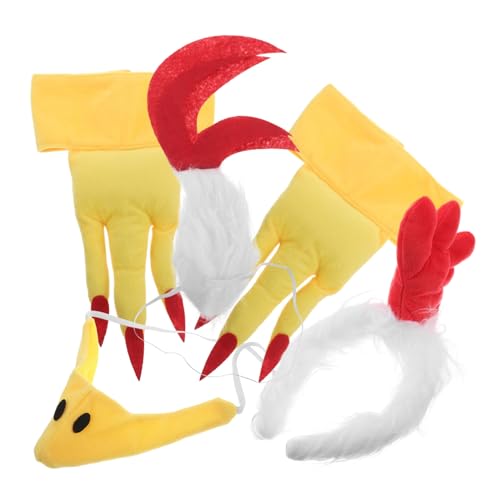 Ciieeo 1 Satz Hahn-anziehset Farmtierkostüm Hühnerstirnband Und Schnabel Küken-stirnband Hühnerkostüm Huhn Kostüm Für Erwachsene Hahn Kostüm Leistung Küken-festival-stirnband Stoff Ciieeo 1 Satz Hahn-anziehset Farmtierkostüm Hühnerstirnband Und Schnabel Küken-stirnband Hühnerkostüm Huhn Kostüm Für Erwachsene Hahn Kostüm Leistung Küken-festival-stirnband Stoff von Ciieeo