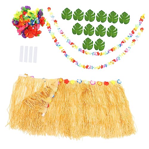 Ciieeo 1 Satz Hawaiian Party Tischrock Set Teiliges Dekorationsset mit Tischrock Palmblättern Hibiskusblüten und für Gartenpartys und Luau Feiern aus Hochwertigem Seidenstoff und Ciieeo 1 Satz Hawaiian Party Tischrock Set Teiliges Dekorationsset mit Tischrock Palmblättern Hibiskusblüten und für Gartenpartys und Luau Feiern aus Hochwertigem Seidenstoff und von Ciieeo