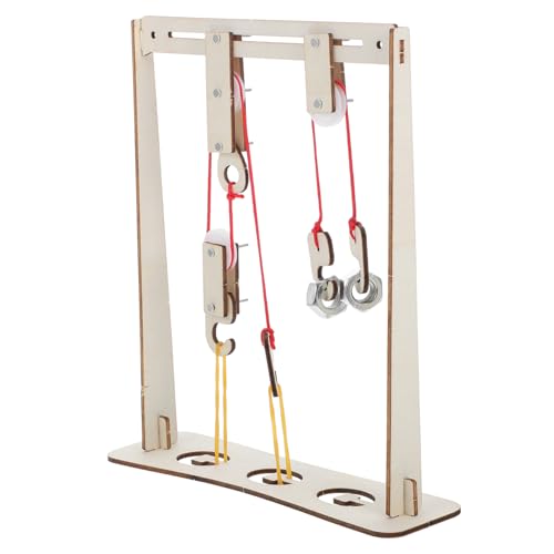 Ciieeo 1 Satz Kran experimentierkasten Modellbau Set Experimentiermaterial Handwerkszeug Physik Pulleys für Schule Experimentelles Zubehör Riemenscheibenhalter Physik-Kits Plastik von Ciieeo