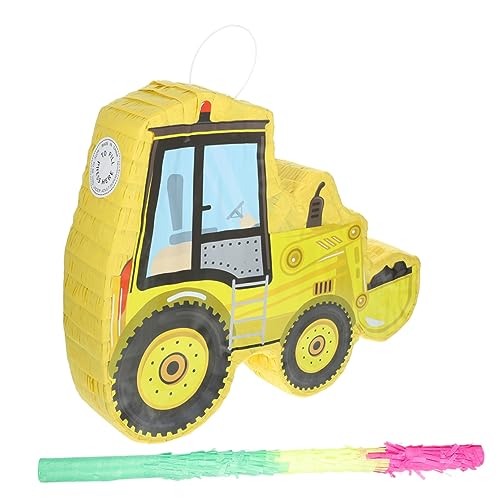 Ciieeo 1 Satz Piñata Baupinata-Zugschnur Traktor-Bagger-Pinatas Spielzeug spaß das Geschenk Dekor Gastgeschenke Party-Requisite Schüttgut Spiel Requisiten Lieferungen schmücken Kind LKW von Ciieeo
