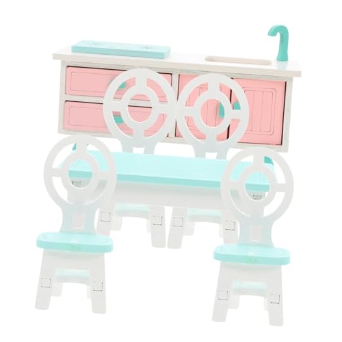 Ciieeo 1 Satz Puppenhausmöbel Puppenstubenstühle Mini-Puppenhauszubehör Mini -Puppenmöbel Puppenstubenmöbel Zubehör für Puppenhäuser Miniatur-Puppenhauszubehör hölzern von Ciieeo
