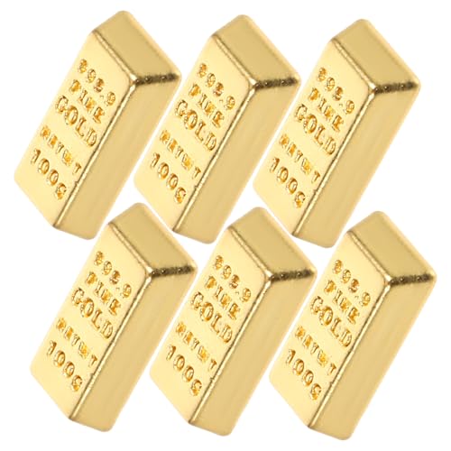 Ciieeo 10 Stück Brics-Modell Modell Minibar Ziegel Miniatur Mini Künstlich Minibar-Modell Golden Puppenhaus-Miniatur-Stein Miniaturmodell Von Mini- Golden Legierung Ciieeo 10 Stück Brics-Modell Modell Minibar Ziegel Miniatur Mini Künstlich Minibar-Modell Golden Puppenhaus-Miniatur-Stein Miniaturmodell Von Mini- Golden Legierung von Ciieeo