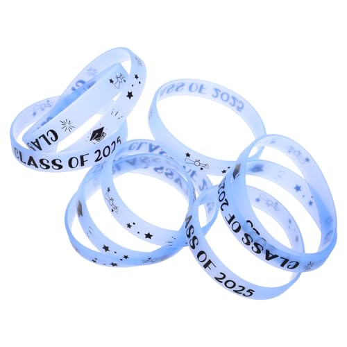 Ciieeo 10 Stück Class Of Silikon Armbänder Nachtleuchtendem Blau Wiederverwendbare Armbänder für Abschlussfeiern Graduierungsaccessoires für Freunde und Familie Ciieeo 10 Stück Class Of Silikon Armbänder Nachtleuchtendem Blau Wiederverwendbare Armbänder für Abschlussfeiern Graduierungsaccessoires für Freunde und Familie von Ciieeo