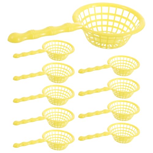 Ciieeo 10 Stück Plastikstrandangelnetze, Mini-Siebnetze für Kinder, Badewannenspielzeug, Zufällige Farben Ciieeo 10 Stück Plastikstrandangelnetze, Mini-Siebnetze für Kinder, Badewannenspielzeug, Zufällige Farben von Ciieeo