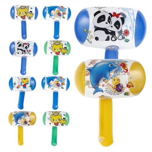 Ciieeo 10 Stück Teiliges Aufblasbares Kinderhammer mit Glockenton Leichtes Sicheres Material Bunte Farben als Party und Outdoor Spaß für Jeden Alters Zufällige Farbe von Ciieeo