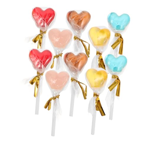 Ciieeo 10 Stück Teiliges Miniatur Puppenhaus Dekoration Herzförmige Resin Realistische Lebensmittelmodelle für DIY Spielzeugaccessoires Rosa Gelb Ciieeo 10 Stück Teiliges Miniatur Puppenhaus Dekoration Herzförmige Resin Realistische Lebensmittelmodelle für DIY Spielzeugaccessoires Rosa Gelb von Ciieeo