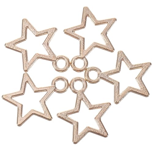 Ciieeo 100 Stück Hohle Stern-schmuck-Charm-perlen Zur Schmuckherstellung S Für Zubehör von Ciieeo