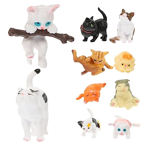 Ciieeo 10Stücke Teiliges Katzenfiguren Realistische Tiermodelle aus Hochwertigem für Dekorative Zwecke für Miniaturlandschaften Partys und Heimdekoration Ciieeo 10Stücke Teiliges Katzenfiguren Realistische Tiermodelle aus Hochwertigem für Dekorative Zwecke für Miniaturlandschaften Partys und Heimdekoration von Ciieeo