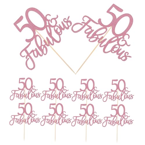 Ciieeo 10Stücke Tortendekoration Roségold für Hochzeiten Jubiläen und Partys Vielseitige Verwendung für Desserts zu Handhaben von Ciieeo