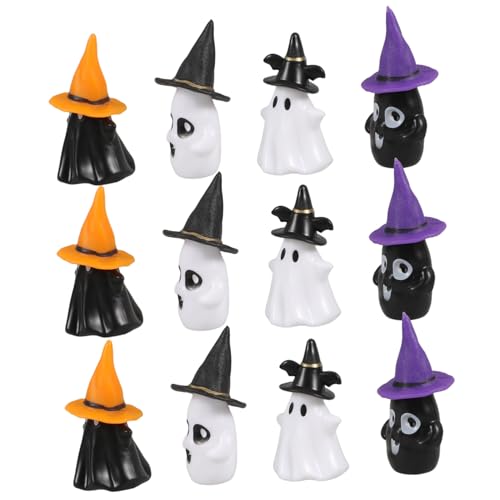 Ciieeo 12 Sätze Mini-Geister-Hexenhut Terrarium Miniaturdekor Gartendekorationszubehör Kleine Halloween -Figuren Mini-Puppenhauszubehör winzige Spielsachen Plastik Ciieeo 12 Sätze Mini-Geister-Hexenhut Terrarium Miniaturdekor Gartendekorationszubehör Kleine Halloween -Figuren Mini-Puppenhauszubehör winzige Spielsachen Plastik von Ciieeo