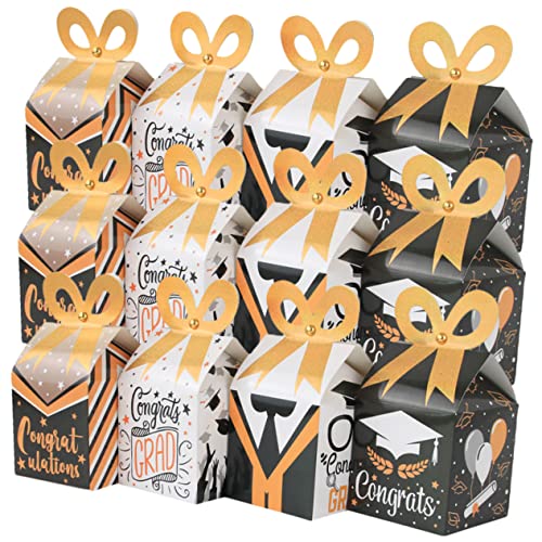 Ciieeo 12 Stück Geschenkbox Zum Abschluss Kisten Behandeln Gefälligkeiten Für Abschlussfeiern Party Junggesellin Süssigkeiten Bonbonhalter Für Die Abschlussfeier Papier von Ciieeo