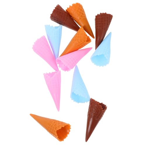 Ciieeo 12 Stück Knusprige Kegelform gefälschte Eiswaffel simulierte Eistüte Mini-Eistüten Miniatureiszapfen Lifelike Eiskegelmodell Künstliche Eistüte-Requisite PVC Ciieeo 12 Stück Knusprige Kegelform gefälschte Eiswaffel simulierte Eistüte Mini-Eistüten Miniatureiszapfen Lifelike Eiskegelmodell Künstliche Eistüte-Requisite PVC von Ciieeo
