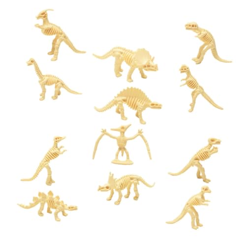 Ciieeo 12 Stück Teiliges Dinosaurier Skelett Ausgrabungsset Lernspielzeug mit Dinosaurs Figurines Realistische Modelle zum Zusammenbauen Pädagogisch Geeignet Ab Jahren von Ciieeo