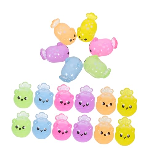 Ciieeo 18stücke Mini-meerestierfiguren Aus Kunstharz Leuchtend Für Aquarium-Ornamente Wohndekor Mini-Tiere Meerestiere Kunstharz-statuen Kleine Figuren Bastel-Accessoires von Ciieeo