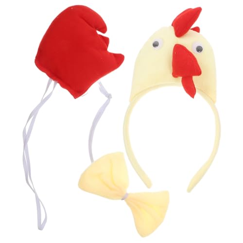 Ciieeo 1Satz Hühnerkostüm Set für Erwachsene und Teiliges Outfit mit Stirnband und Fliege für Partys Eiersuchen und Festliche Feiern Gelb und Bequem Ciieeo 1Satz Hühnerkostüm Set für Erwachsene und Teiliges Outfit mit Stirnband und Fliege für Partys Eiersuchen und Festliche Feiern Gelb und Bequem von Ciieeo