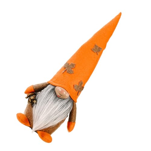 Ciieeo 1Stk Erntefest-Puppen Pumpkin Decor kürbisdeko Ahornblatt Dekoration benutzerdefinierte Neonschilder Erntefest-Zwergpuppe Dekorationen Stoffhandwerksverzierung gesichtslose Puppe von Ciieeo