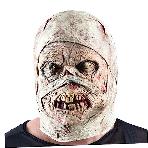 Ciieeo 1Stk kreative Halloween-Maske Zombie-Mumienmaske Halloween schreckliche Maske verdammter Zombie gruselige Masken gruselige Halloween-Masken Universal- schmücken von Ciieeo
