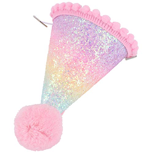 Ciieeo 1stk Geburtstagshut Mädchen Hüte Baby-prinzessin Tiara Geburtstag Hut Dekor Baby Geburtstag Kopfschmuck Geburtstagskappe Haustier Glitzertuch Kegel Hut Papier Kind von Ciieeo