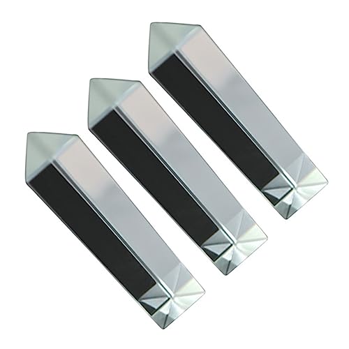 Ciieeo 2 Sätze Prisma Optische Wissenschaft Physik Kaleidoskop Fensterlicht Optical The Experiment Schnapsgläser Dreieckige Prismen Optische Prismen Aus Glas Optisches Glas 3 Stück * 2 von Ciieeo