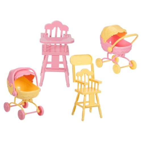 Ciieeo 2 Sätze Realistischer Babywagen und Hochstuhl aus Kompaktes Tragbares Spielzeugset für Interaktives Puppenhaus Spiel und Dekoration Ciieeo 2 Sätze Realistischer Babywagen und Hochstuhl aus Kompaktes Tragbares Spielzeugset für Interaktives Puppenhaus Spiel und Dekoration von Ciieeo